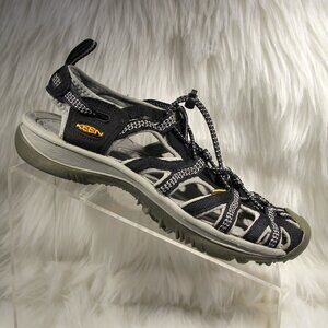 KEEN Women’s Waterproof Sandals Black Gray Size 7.5 Closed Toe Shoes 1008448